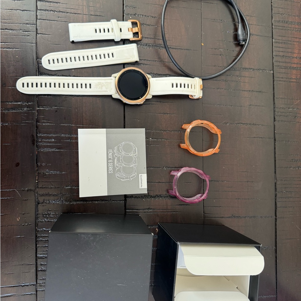 Garmin fēnix 6S Pro - Rose Gold Bezel with White Strap - Picture 13 of 16